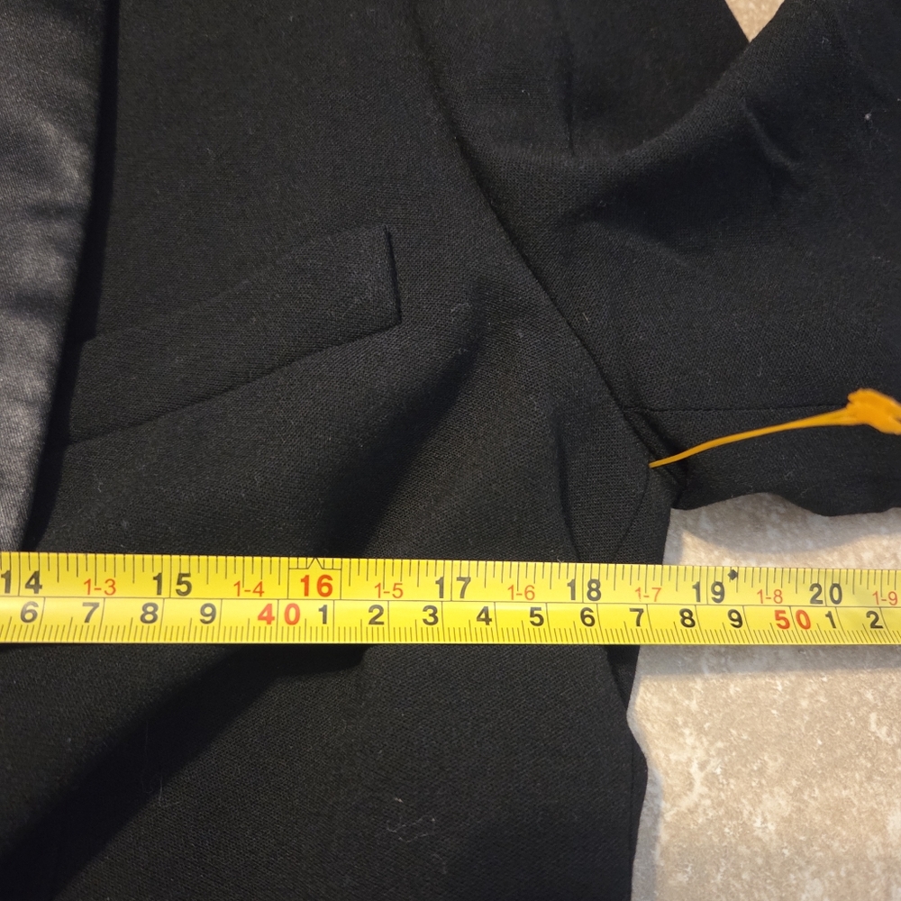 Lauren Ralph Lauren Womens Black Wool Satin Trim Preppy Tuxedo Blazer Jacket  6 - Picture 10 of 11